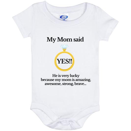 yes children mom white Baby Onesie 6 Month