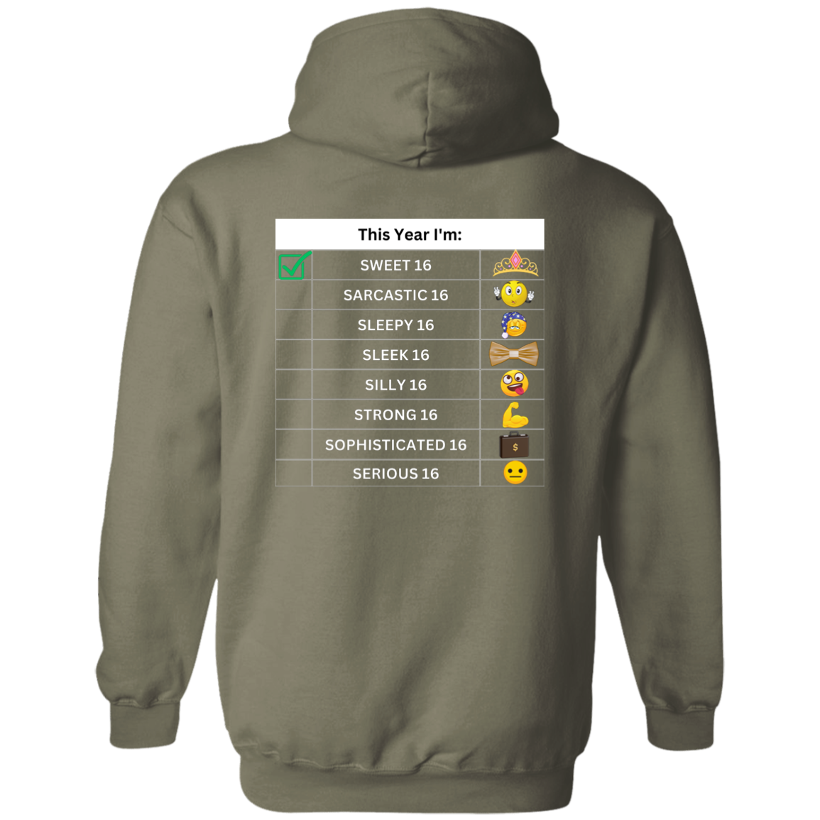 Sixteen Chart Sweet Hoodie