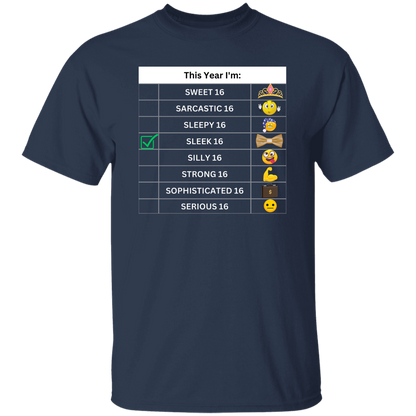 Sixteen Chart Sleek T-Shirt