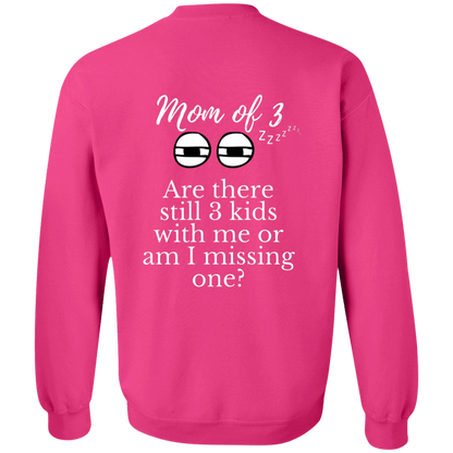 mom of 3 G180 Crewneck Pullover Sweatshirt