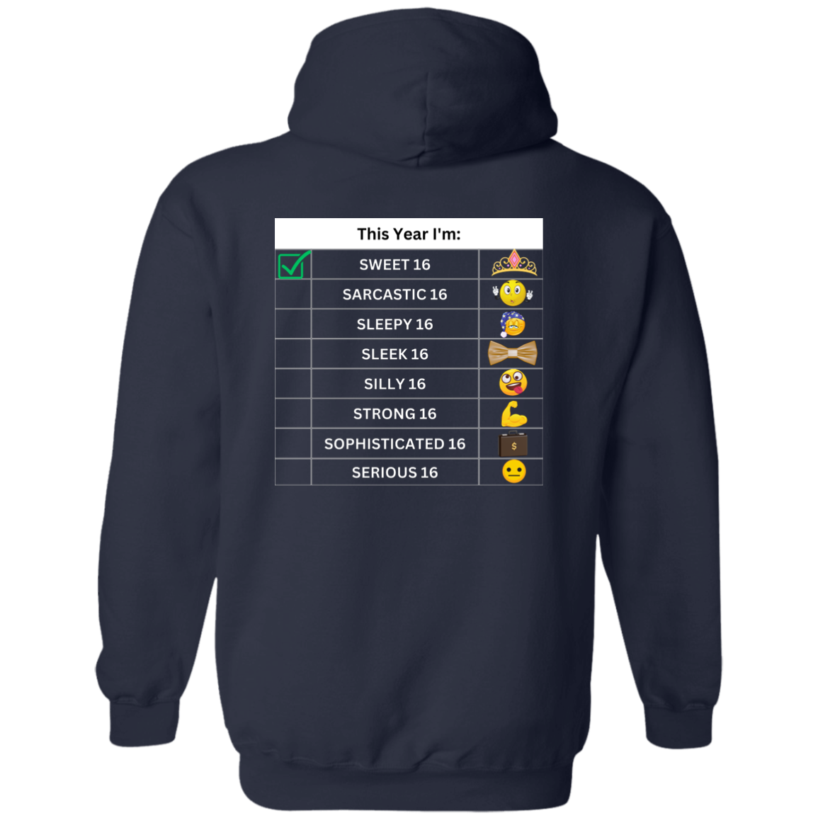 Sixteen Chart Sweet Hoodie