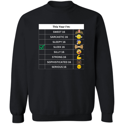Sixteen Chart Sleek Pullover Sweatshirt