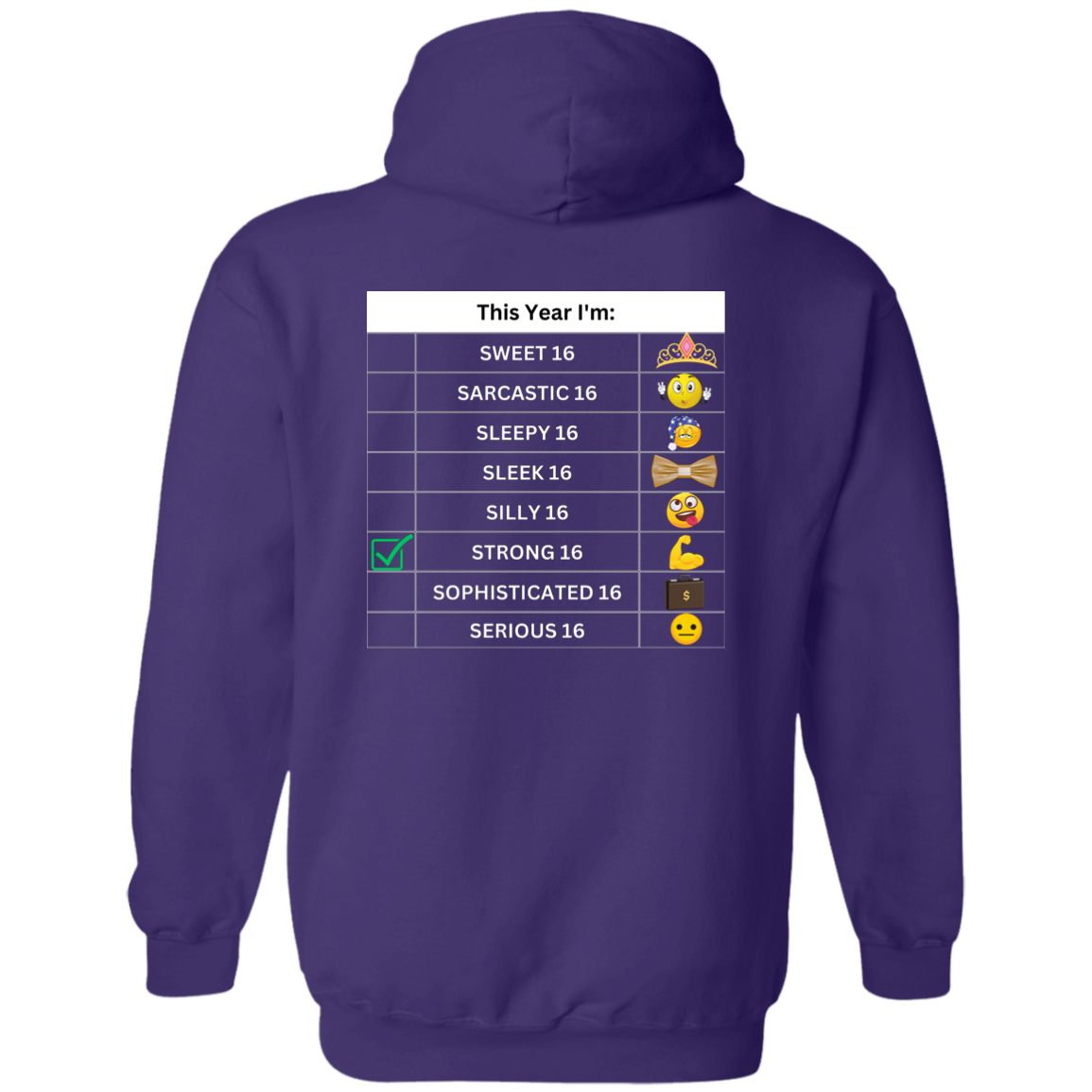 Sixteen Chart Strong Hoodie