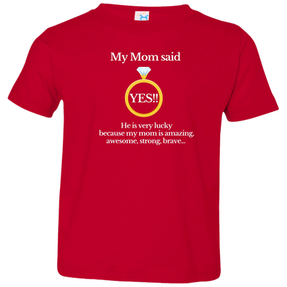 yes mom children black Toddler Jersey T-Shirt