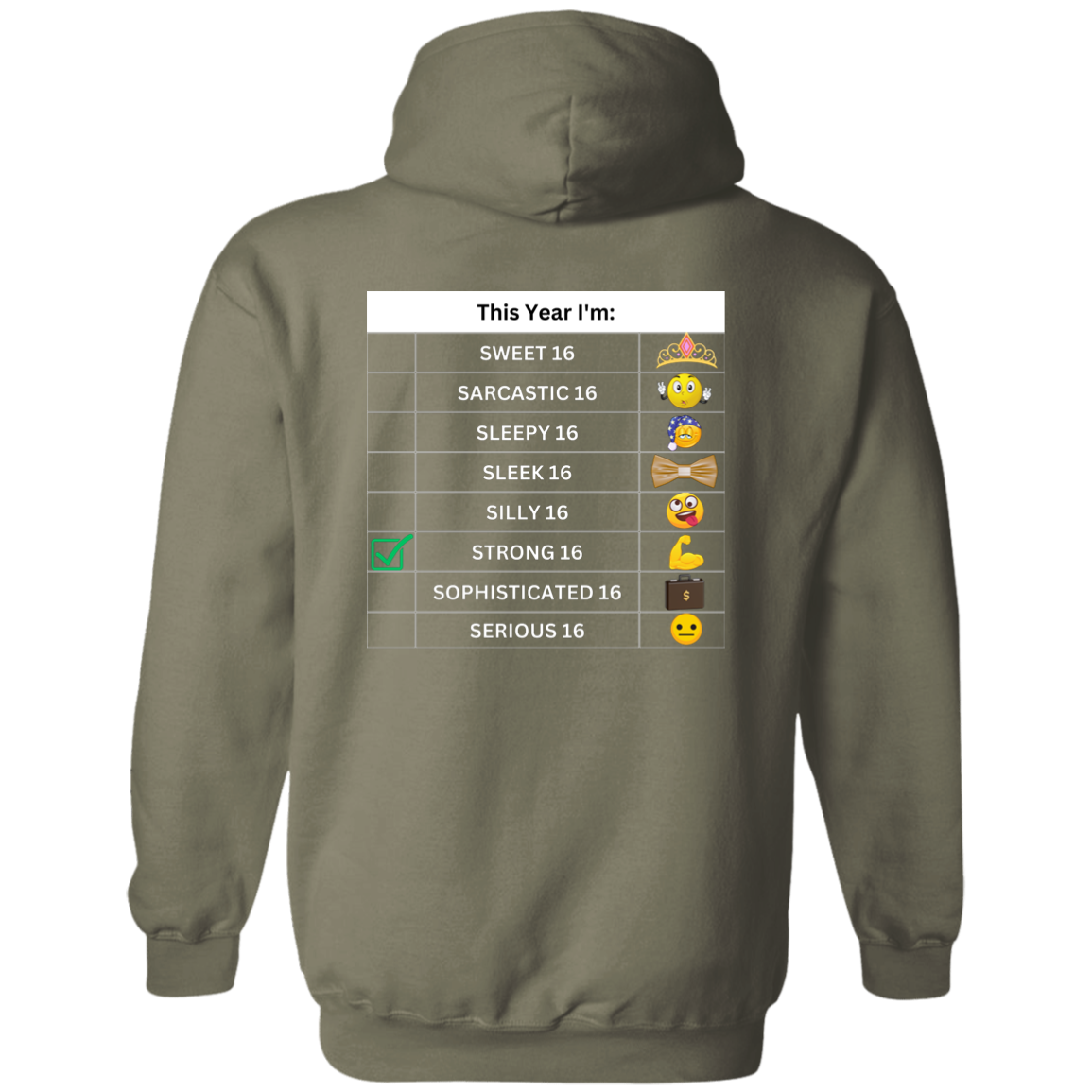 Sixteen Chart Strong Hoodie